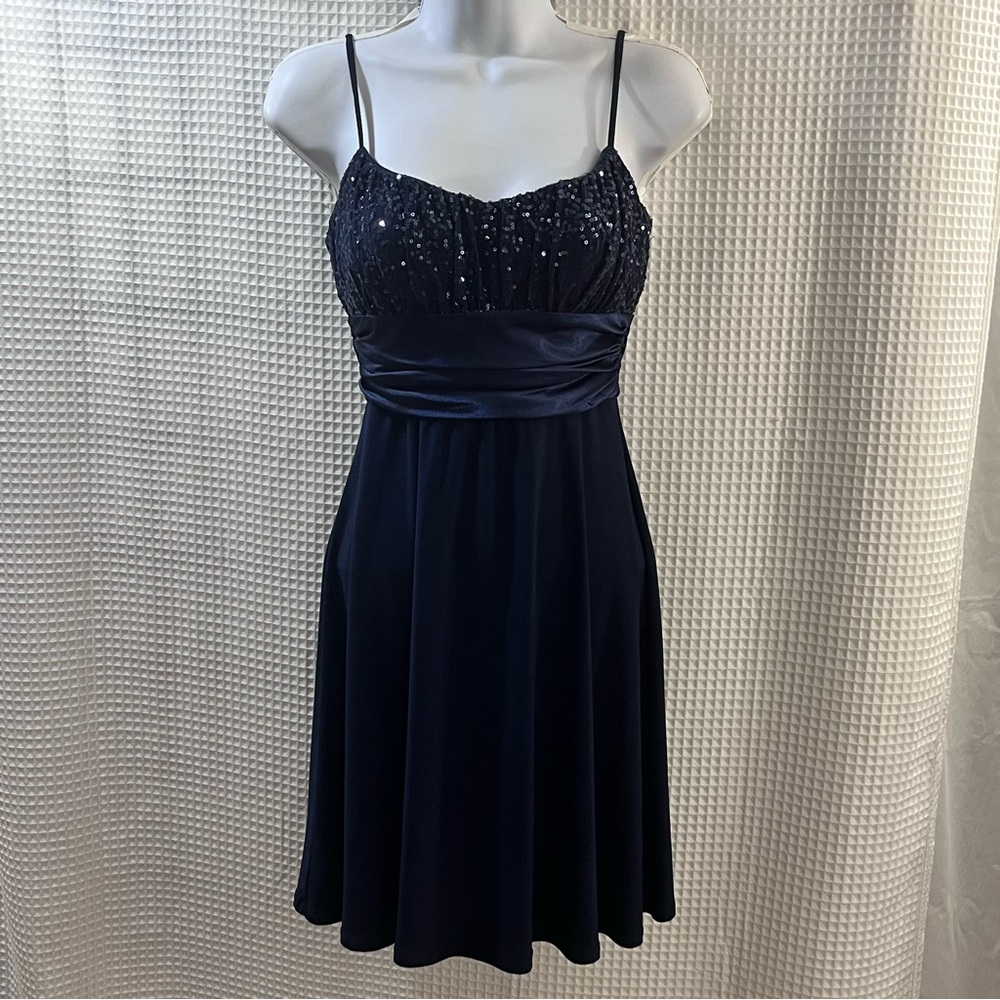B Darlin ladies Black Sequin Mini Dress size 5/6